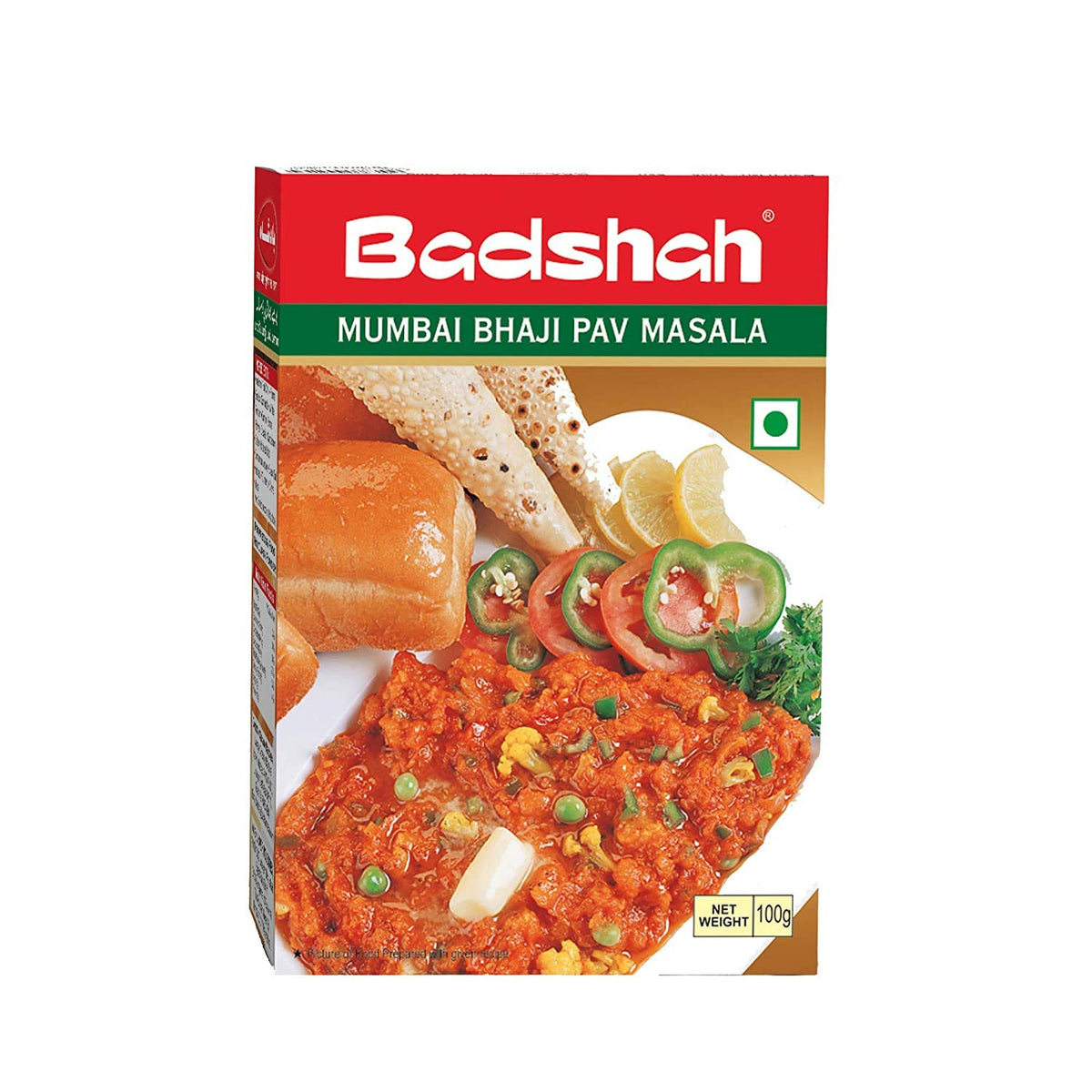 Badshah Masala Mumbai Bhaji Pav Masala 100 Grams Each (Pack of 12)