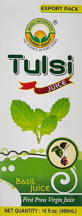 Basic Ayurveda Tulsi (Basil) Herbal Juice 480ml - Mahaekart LLC