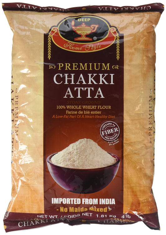 Deep, Premium Chakki Atta, 4 Pound(LB)