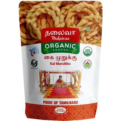 Thalaivaa Organic Kai Murukku 6 oz