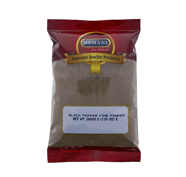 HEMANI Finely Grounded Black Pepper Powder 200g (7.1 OZ) - Product of India
