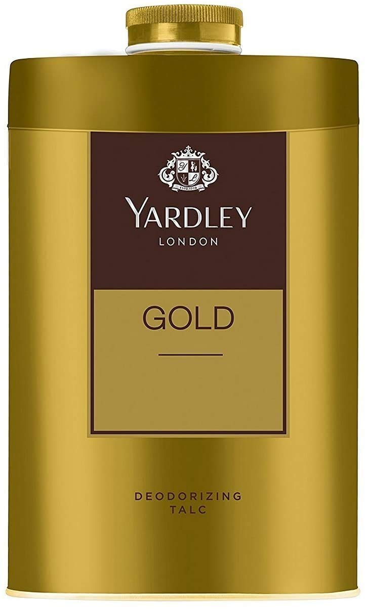 Yardley London Gold Talcum Powder - 250 g. 808 oz, Deodorizing Talc - Skin Care