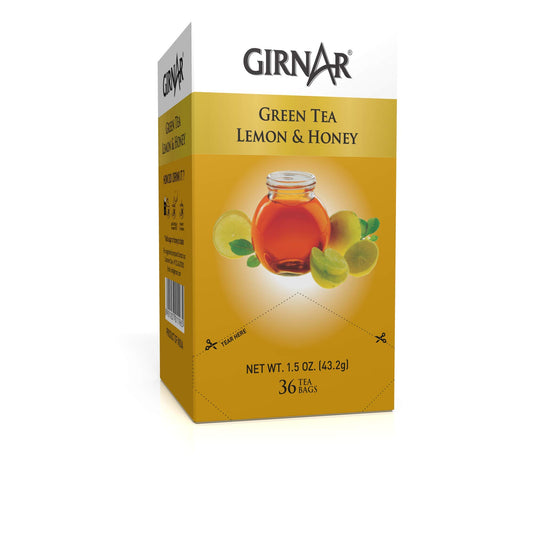 Girnar Green Tea Bags with Lemon & Honey (36 Tea bags)