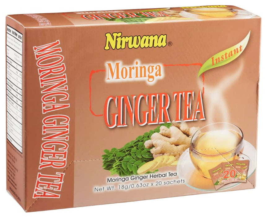 Nirwana Moringa Ginger Tea 20 Sachets Instant