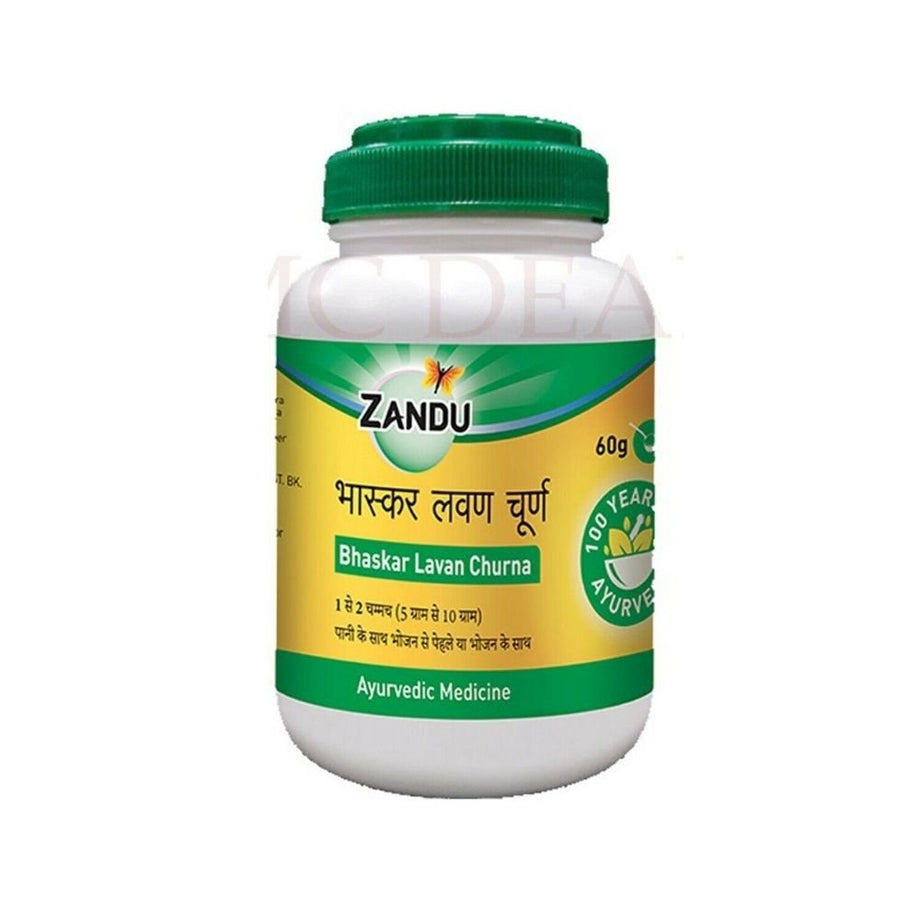 Zandu Bhaskar Lavan Churna 60 gm - Ayurveda & Vitamins