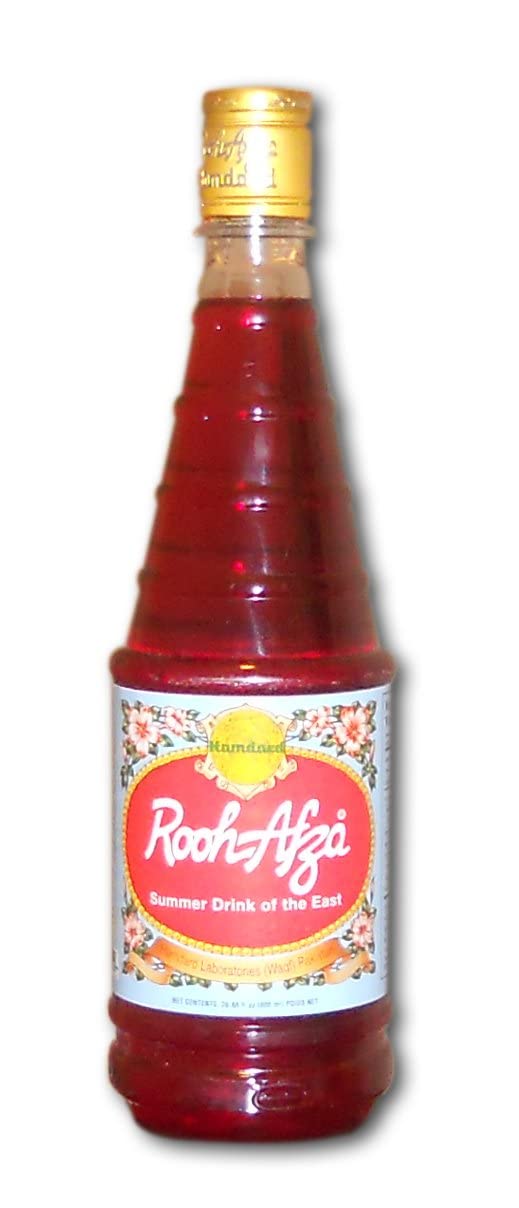 Hamdard Fruit Syrup (Sharbat Rooh Afza Syrup, 800 mL)