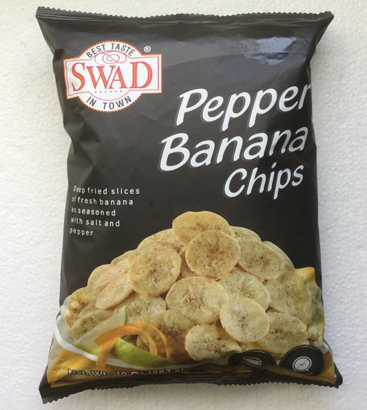 Swad Pepper Banana Chips - 10oz., 283g. (Pack of 2)