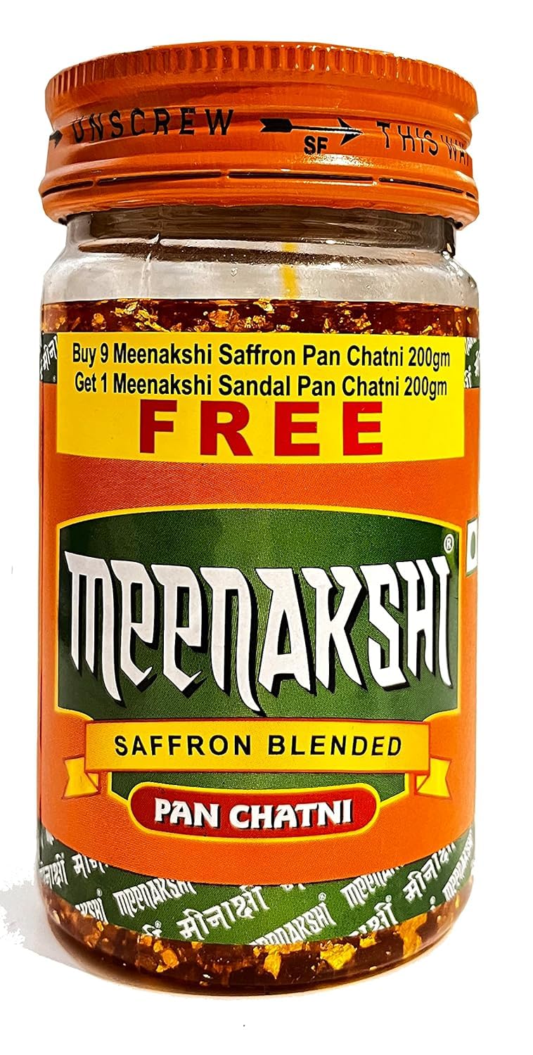 Meenakshi Pan Chutney with Keshar & Saffron Blended making flavoured Pan -200g | minakshi pan chatni | Kalkatta Meenakshi