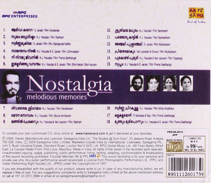 NOSTALGIA MELODIOUS MEMORIES-JOHNSON [Audio CD] MOHD. RAFI , GEETA DUTT