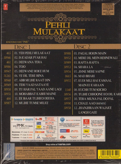 Pehli Mulakaat: 2 CD Hindi Songs [Audio CD] Sonu Nigam