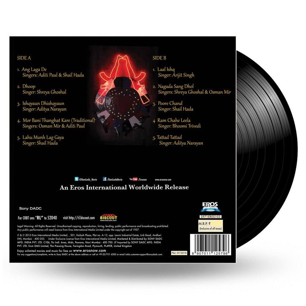 GOLIYON KI RASLEELA RAM LEELA [Vinyl] various artist