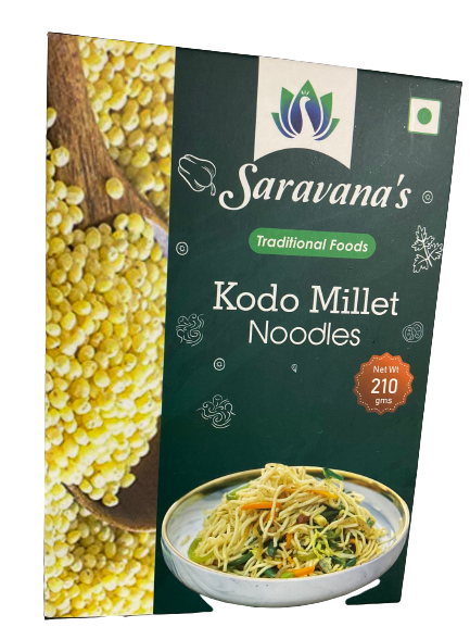 Saravana'S Kodo Millet Noodles 210 gm - Gourmet Indian Good