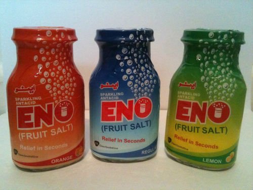 ENO Fruit Salt Sparkling Antacid Original 100g (Orange Flavour, Combo Lemon Orange & Regular Each of 1pcs)
