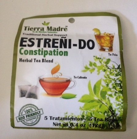 Tierra Madre Estenido (Constipation) Herbal Tea Blend - 5 Pack/Each Bag with 5 Tea Bags