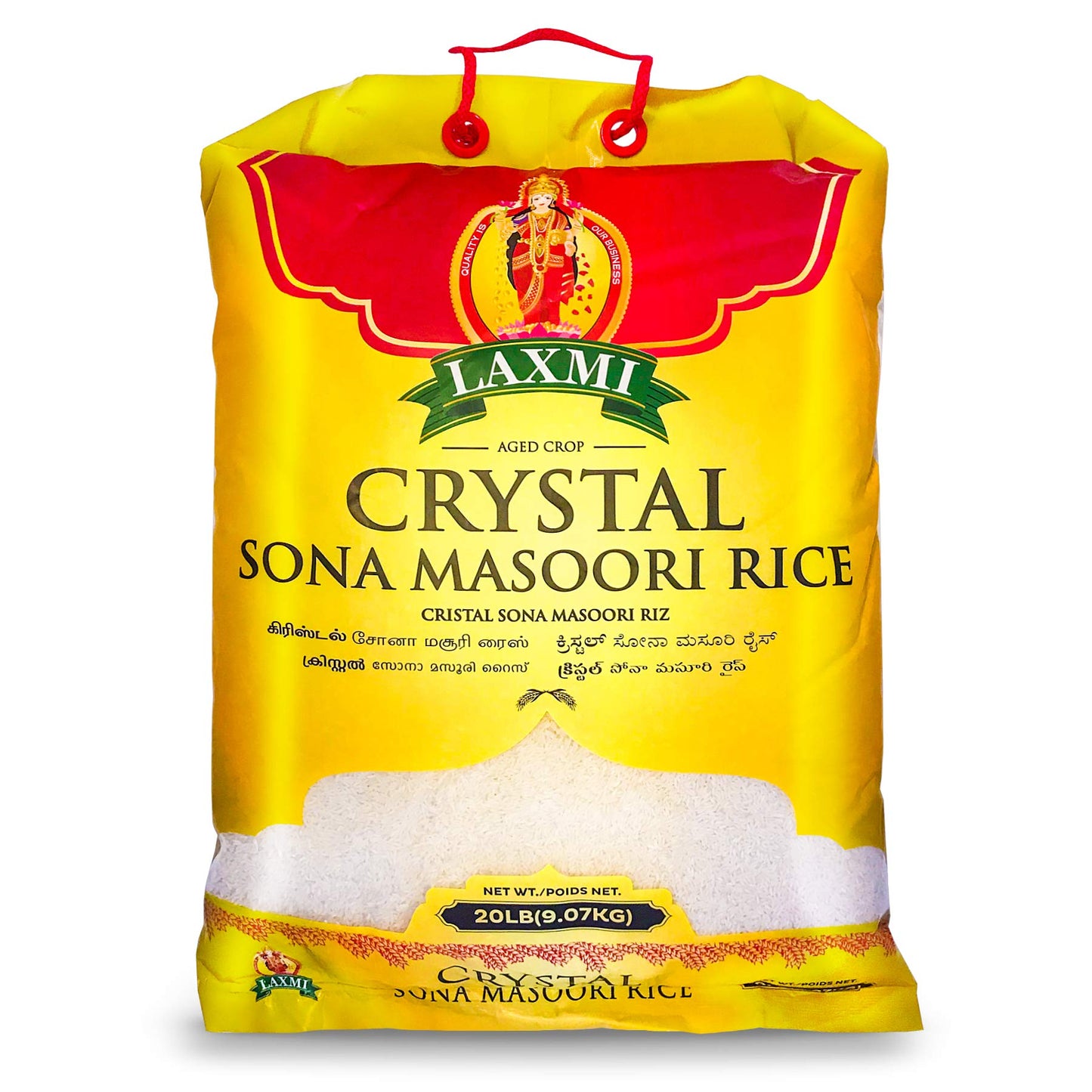 Laxmi Crystal Sonamasuri Rice 20 lbs