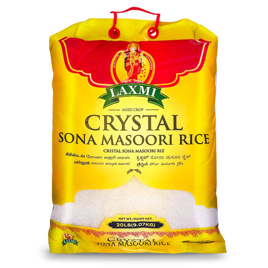 Laxmi Crystal Sonamasuri Rice 20 lbs