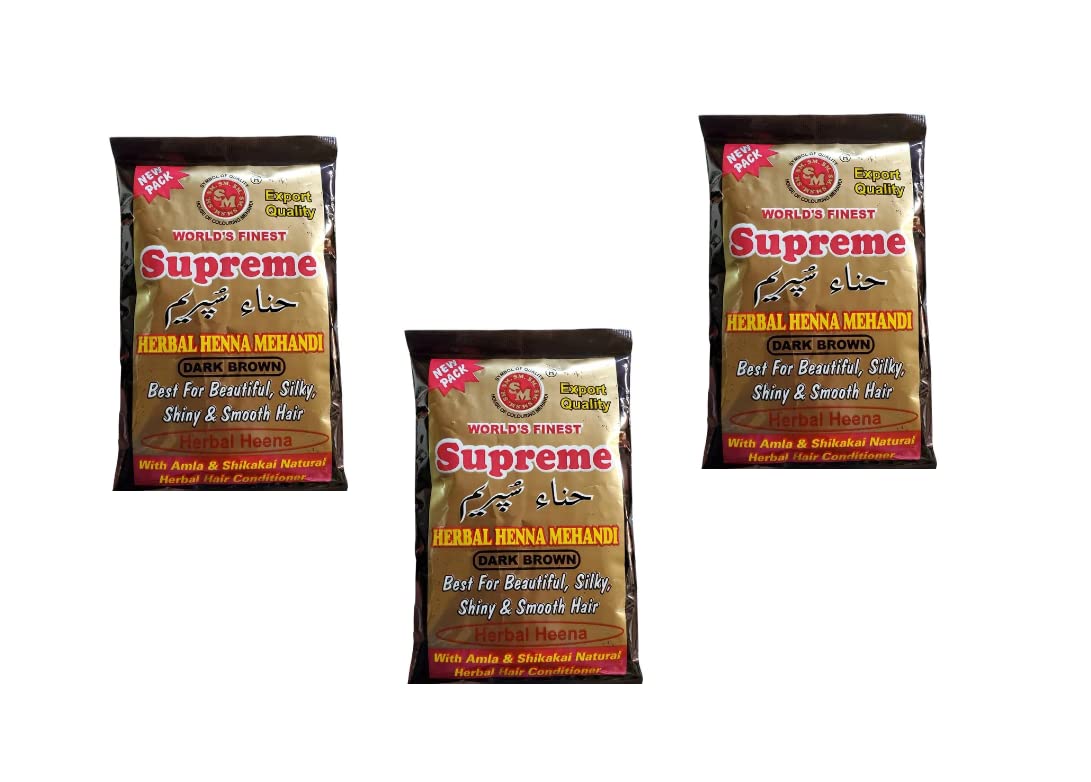Supreme Herbal Henna (3 X DARK BROWN)