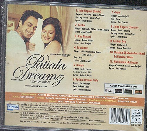 patiala dreamz [Audio CD] kulwindar billa, sonika sharma
