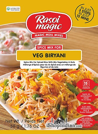 Rasoi Magic Spice Mix- Veg Biryani 50 gms