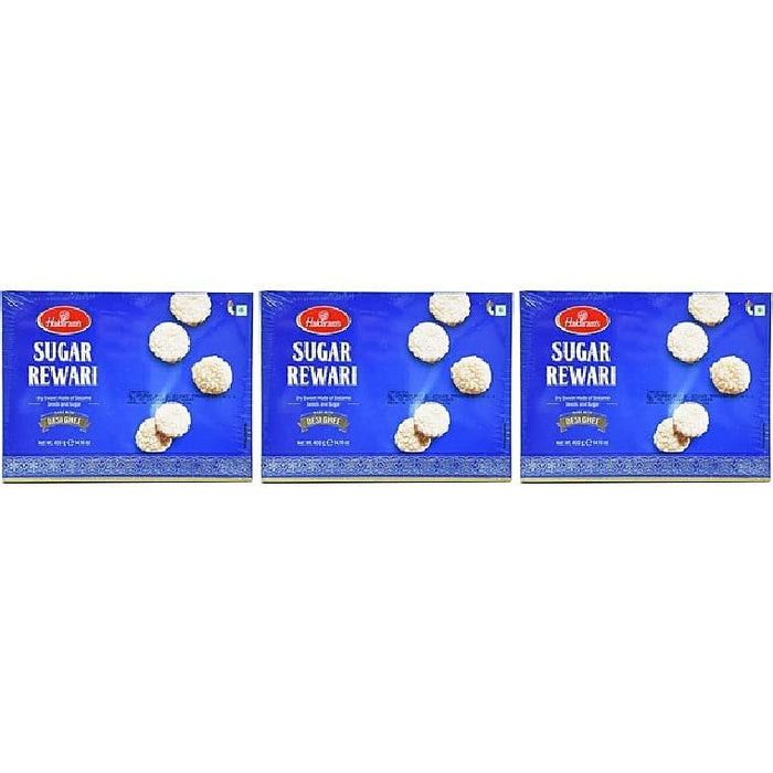 Pack Of 3 - Haldiram's Sugar Rewari - 400 Gm (14.10 Oz)