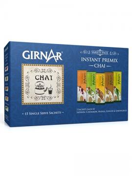 Girnar Instant Tea Premix Variety Pack 15 Sachets - Mahaekart LLC