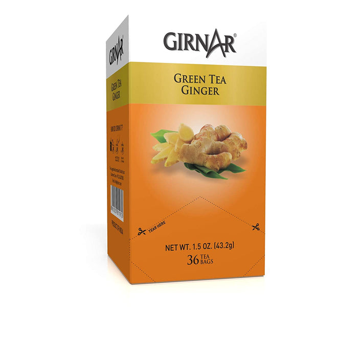 Girnar Green Tea With Ginger (36 Tea Bags) - Mahaekart LLC