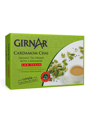 Girnar Instant Tea Premix With Cardamom (Low Sugar) - Mahaekart LLC