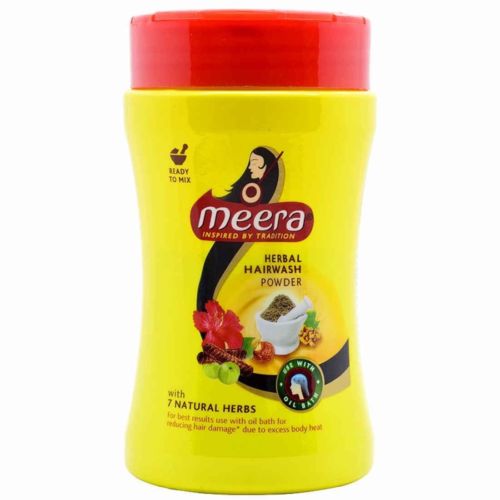 Meera Herbal Hairwash Powder With 7 Natural Herbs  120g