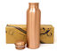 Pure Copper Water Bottle For Ayurvedic Health Benefits Joint Free Leak Proof (Copper 850 Ml)
