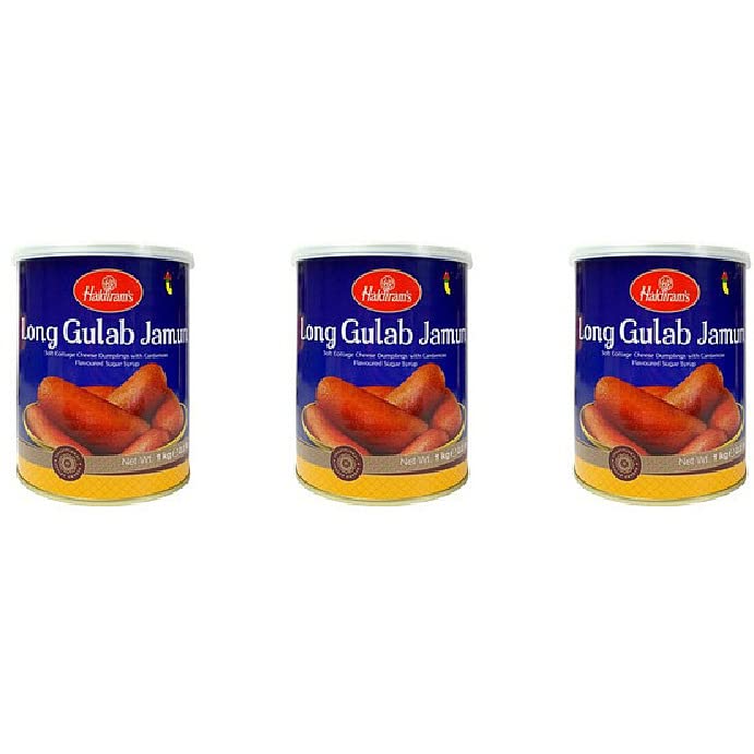 Pack Of 3 - Haldiram's Long Gulab Jamun - 1 kg