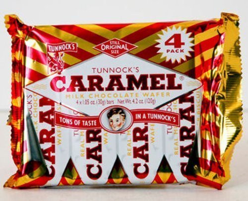 Tunnock's Caramel Milk Chocolate Wafer (30g x 4)