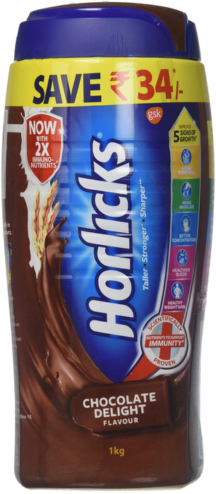 Horlicks, Horlicks Chocolate, 1 Kilogram(kg)