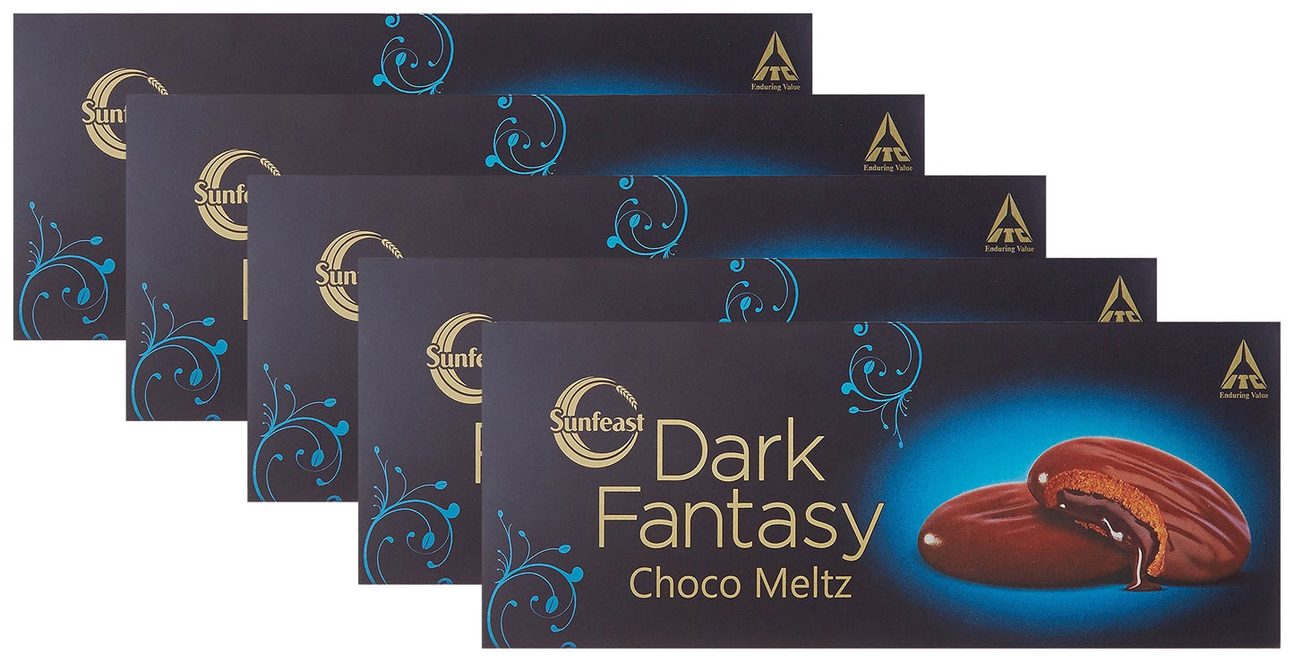 Sunfeast Dark Fantasy Choco Meltz, 50 grams (Pack of 5)