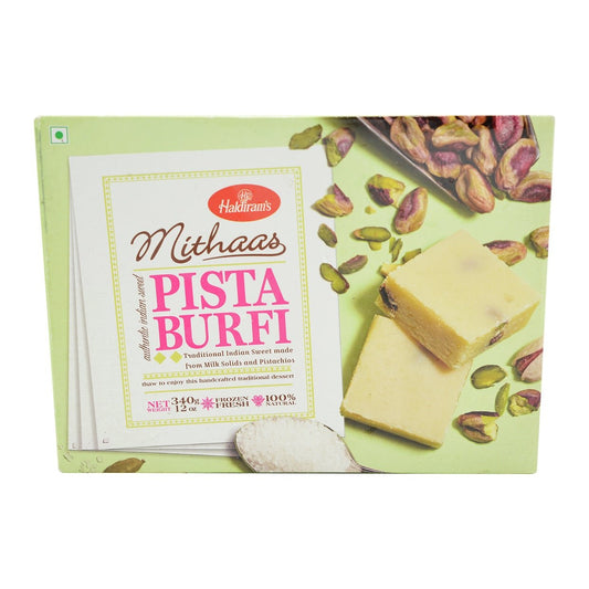 Haldirams, Pista Burfi Indian Sweets, 340 Grams(gm)