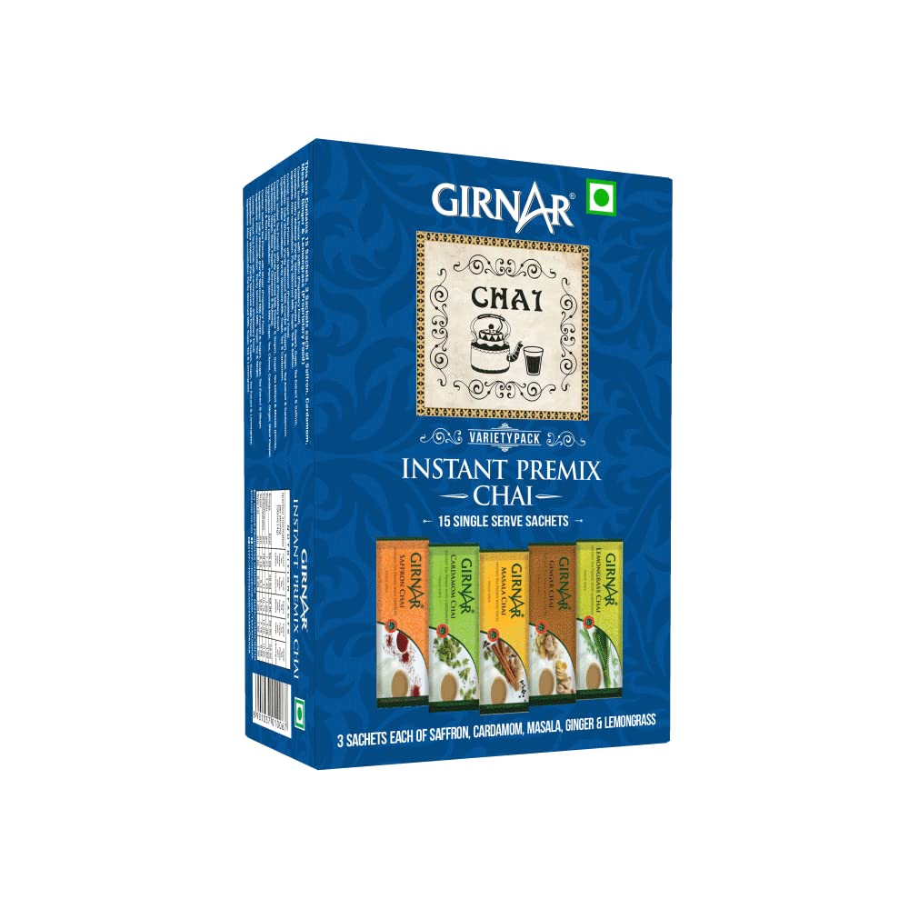 Girnar Instant Tea Premix Variety Pack, 36 Sachets