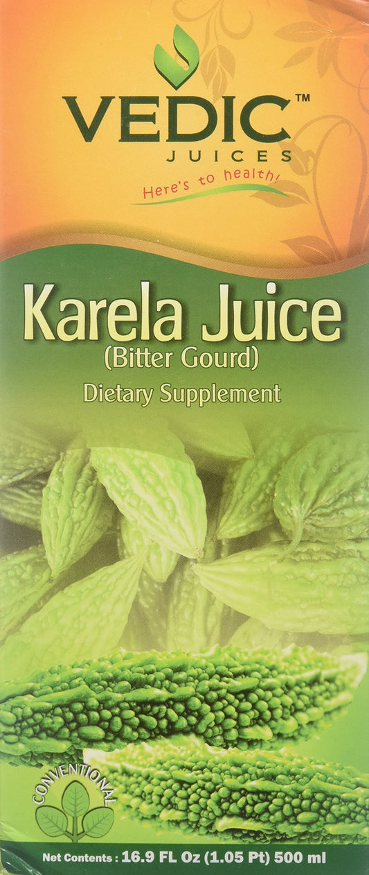 Vedic Karela Juice | Supports Healthy Blood Sugar Level (Bitter Gourd/Bitter Melon) 500ml