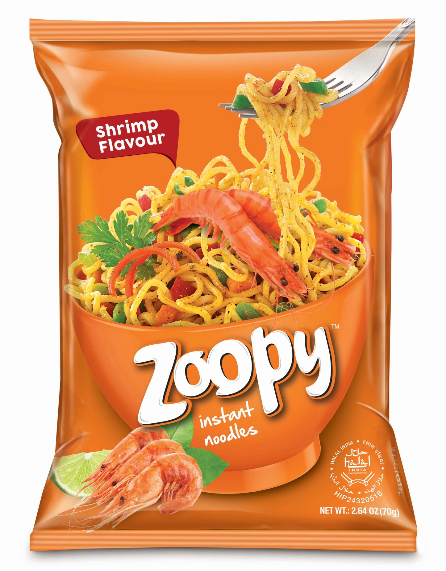 Zoopy Instant Noodles - Shrimp Flavour 70 gms