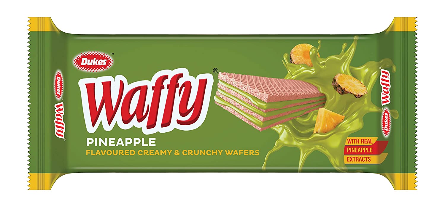 Duke's Waffy Pineapple Flavored Wafers 75 gms