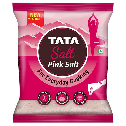 Tata Salt Pink Salt | With 100% Natural Sendha Salt | Rock Salt for Everyday Cooking | Iodized Rock Salt | 1kg