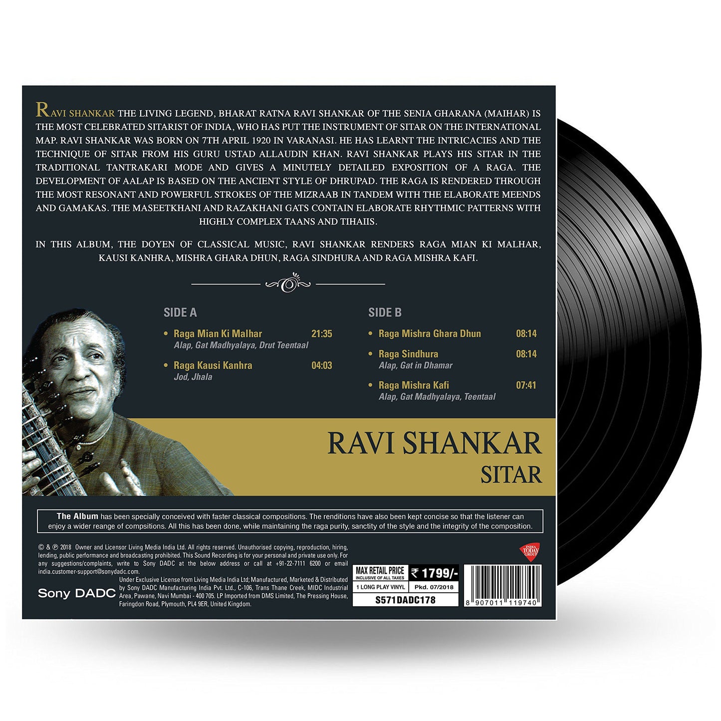MAESTRO THE BEST OF RAVI SHANKAR [Vinyl] RAVI SHANKAR