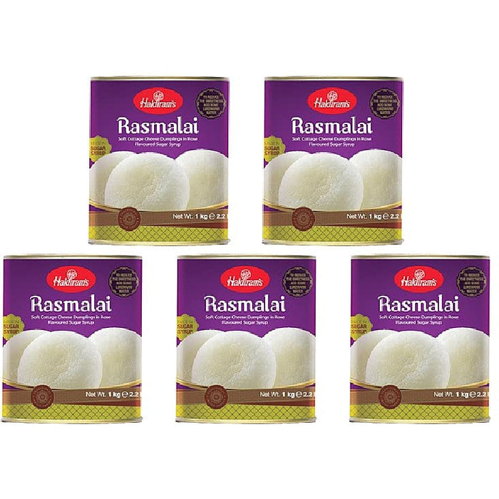 Pack Of 5 - Haldiram's Rasmalai - 1 Kg