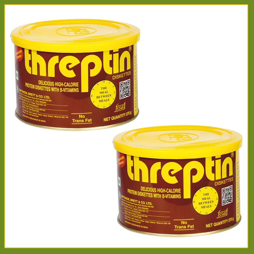 SHASTHA FOODS Threptin Diskettes - Chocolate (Pack of 2) Each 275g (B-PS)