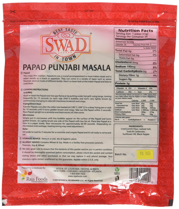 Swad Papad - Punjabi Masala 400 gms