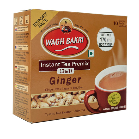 Wagh Bakri Instant Ginger Tea 3 in 1 10 sachets