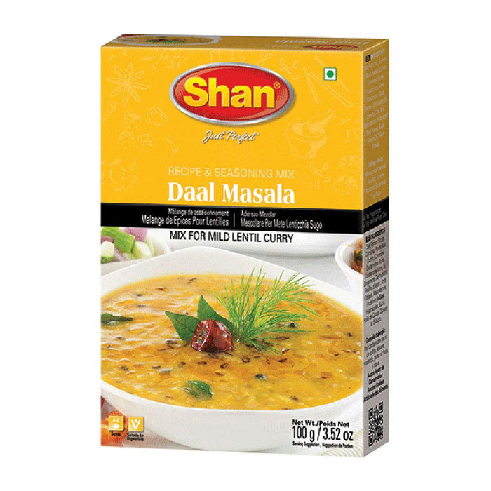 Shan - Daal Masala Mix (100g) - Seasoning Packets for Mild Lentil Curry