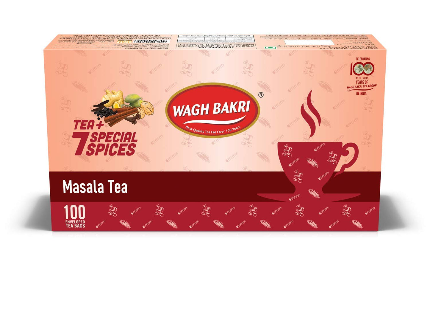 Wagh Bakri Masala Chai 100's (Pack of 3)