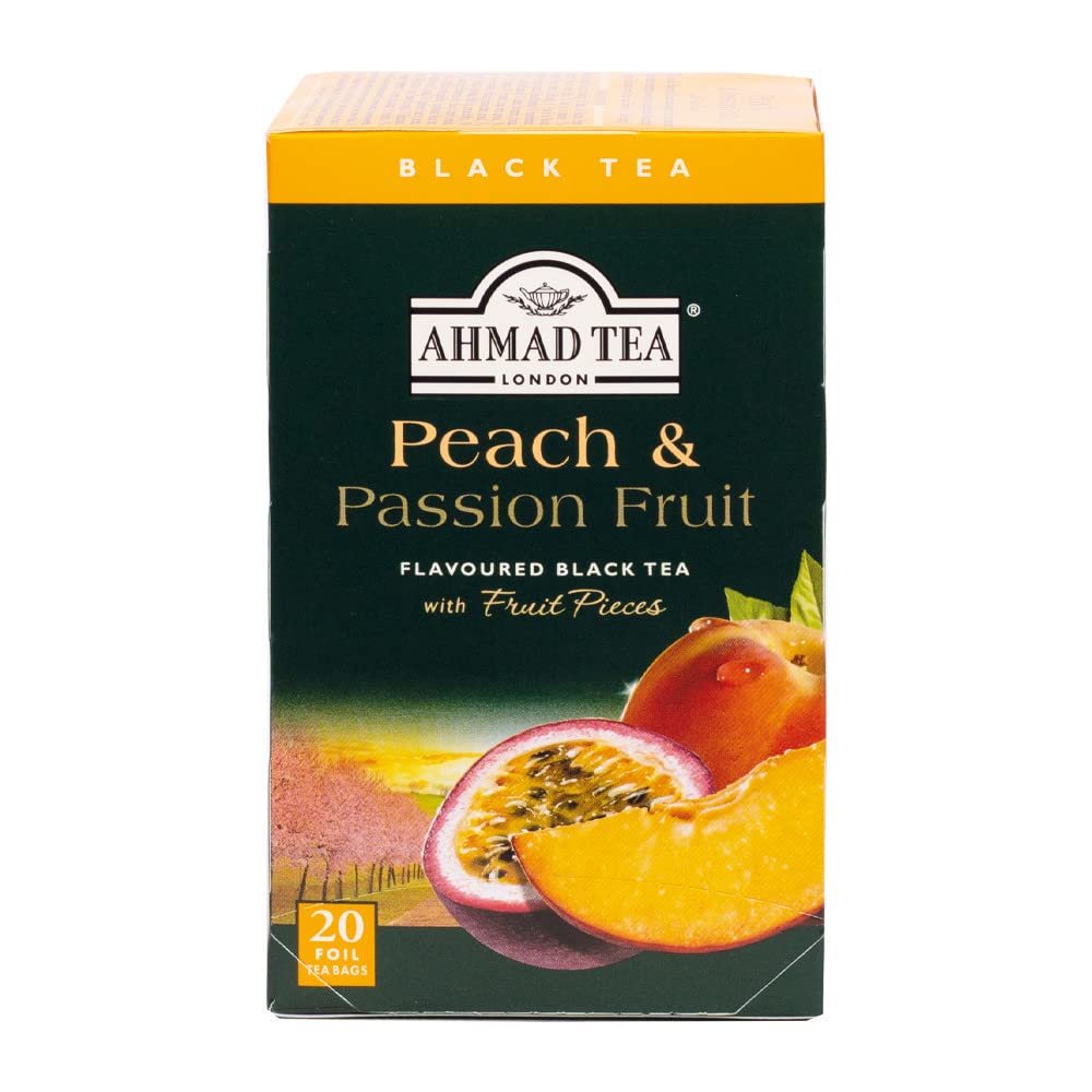 Ahmad Tea Mango Magic Black Tea Bags, 120 Ct (6 Boxes of 20) 