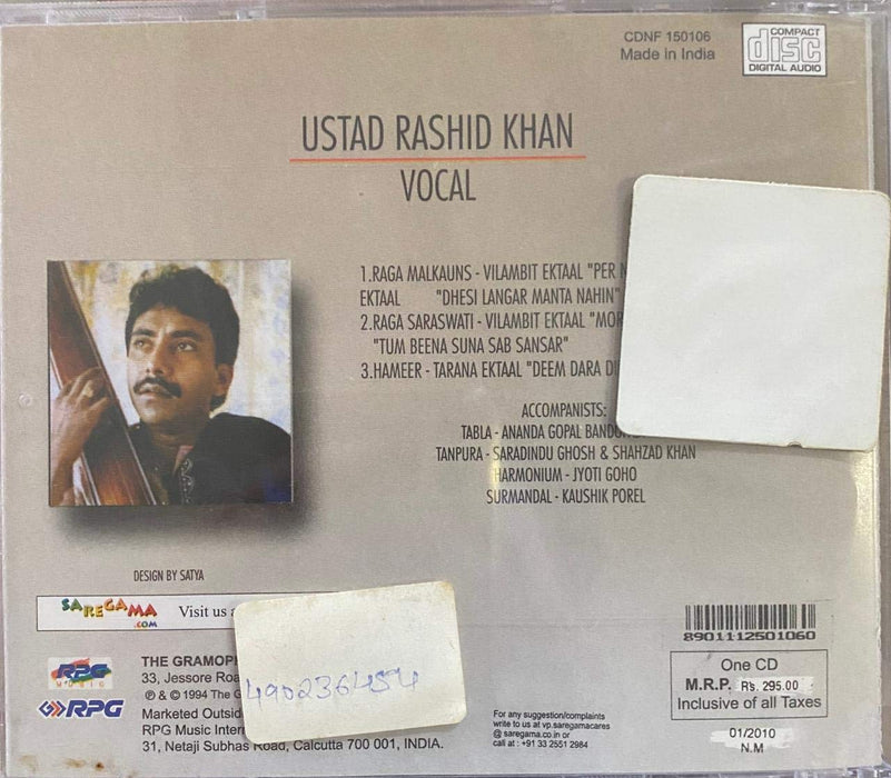 Ustad Rashid Khan: Vocal [Audio CD] USTAD RASHID KHAN