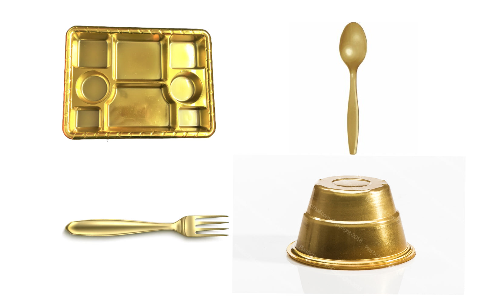 Disposable Gold Plates