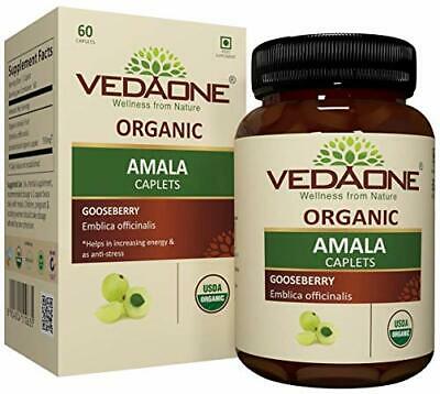 Vedaone USDA Organic Amala 750mg 60 Caplets Strengthens The Immune System